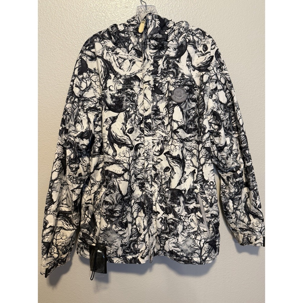 686 Six Eight Six Mannual Snowboard Jacket Men's S Wolves AOP Michael Akira West